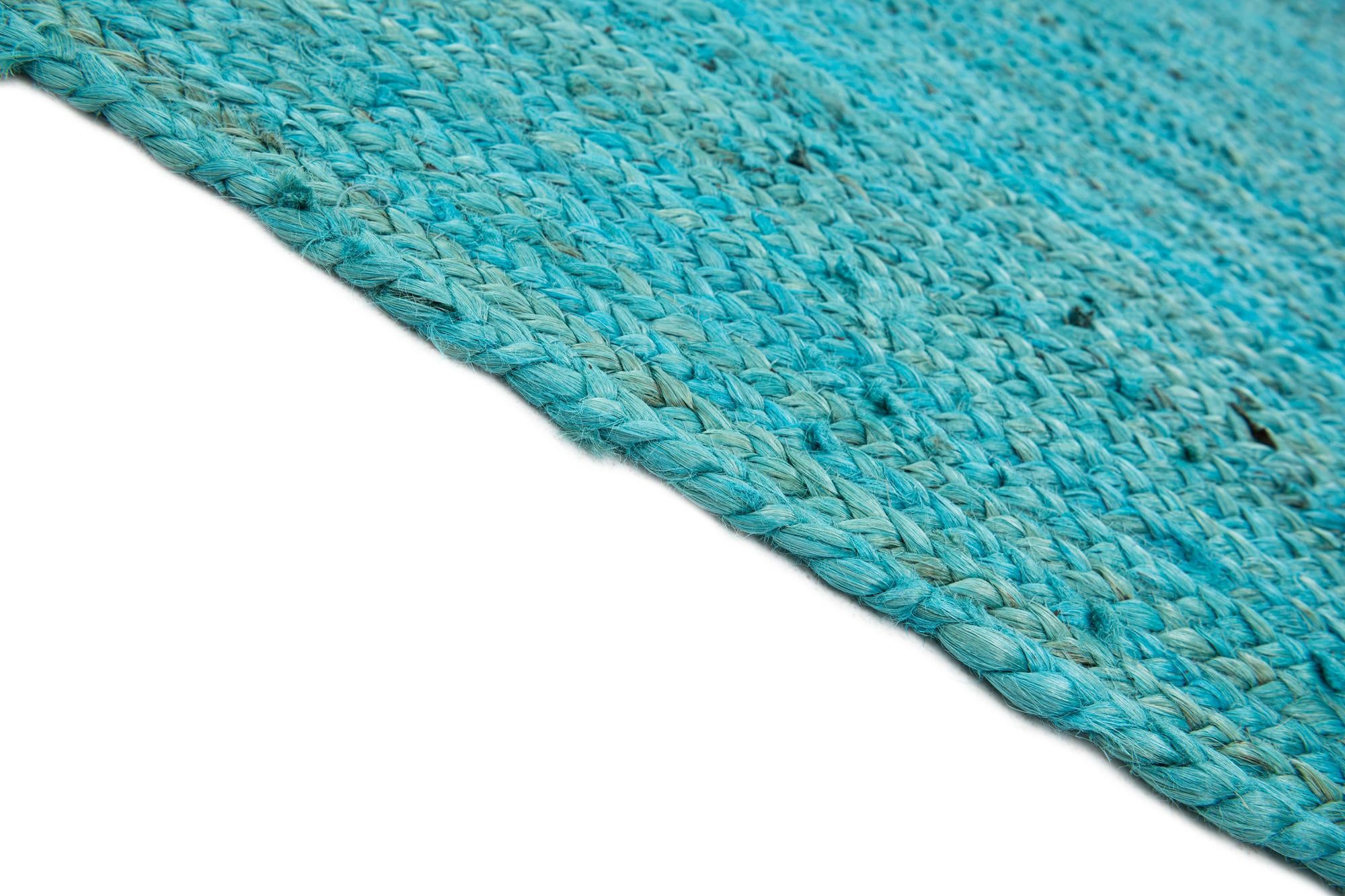 9' 2 x 9' 2 Handmade Braided Jute Square Rug