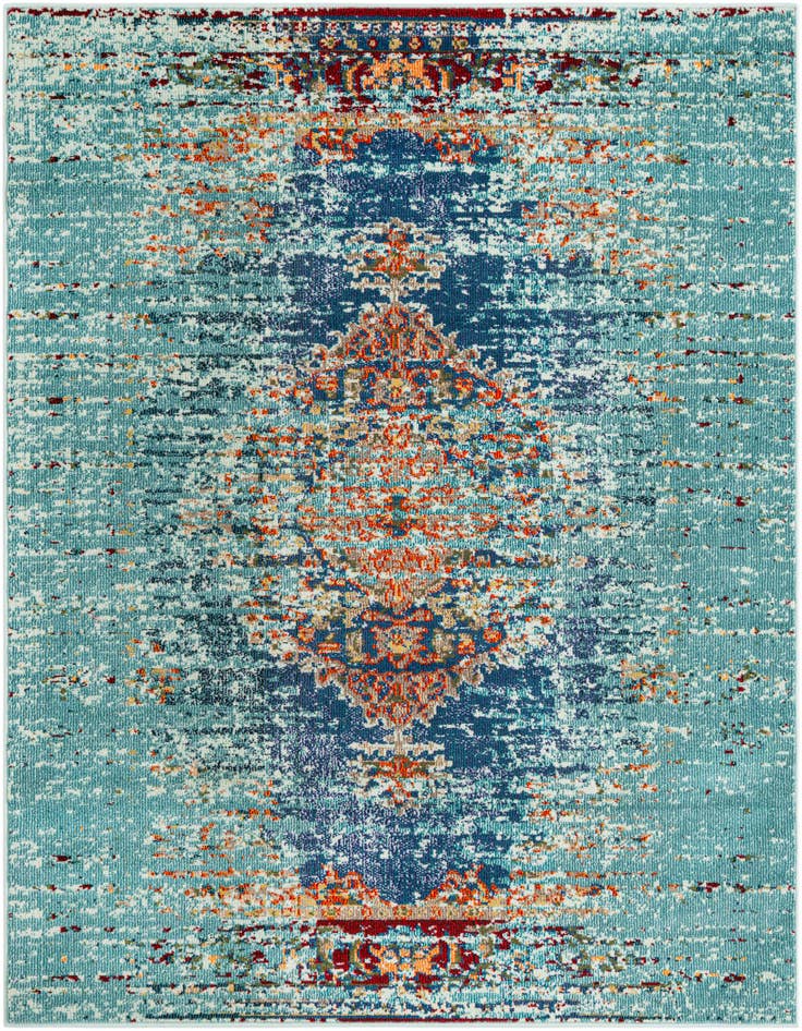Detail image of 6' x 6' Washable Carnevale Square Rug