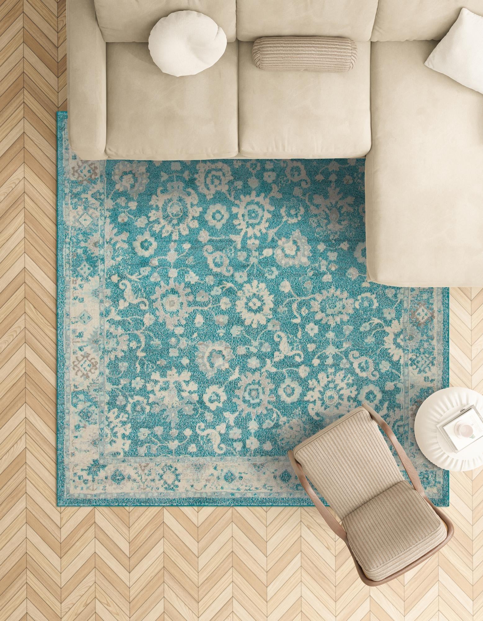 7' 10 x 7' 10 Carrington Square Rug