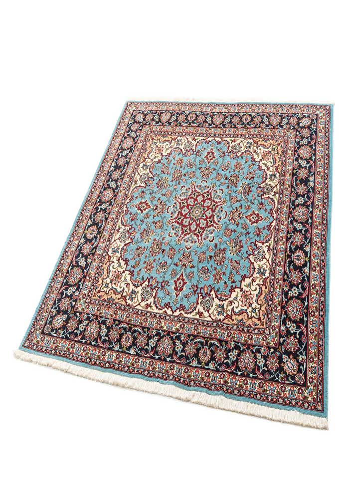 6' 6 x 6' 8 Ghom Wool Square Rug