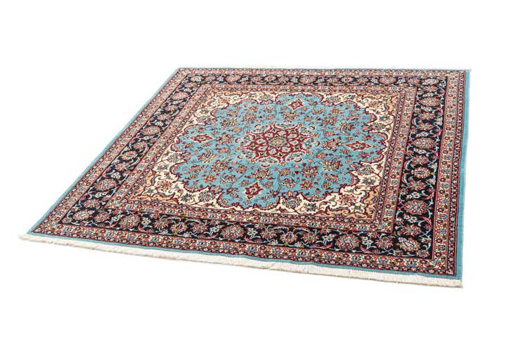 6' 6 x 6' 8 Ghom Wool Square Rug