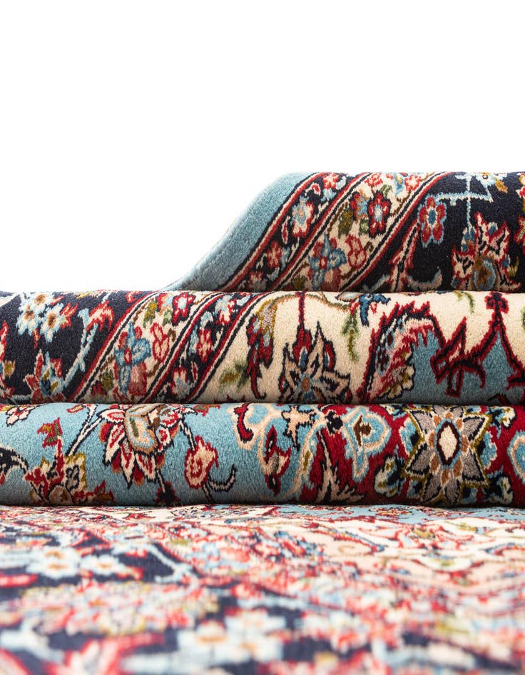 Detail image of 6' 6 x 6' 8 Ghom Wool Square Rug