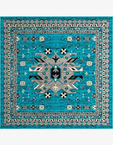 7' 10 x 7' 10 Heris Square Rug