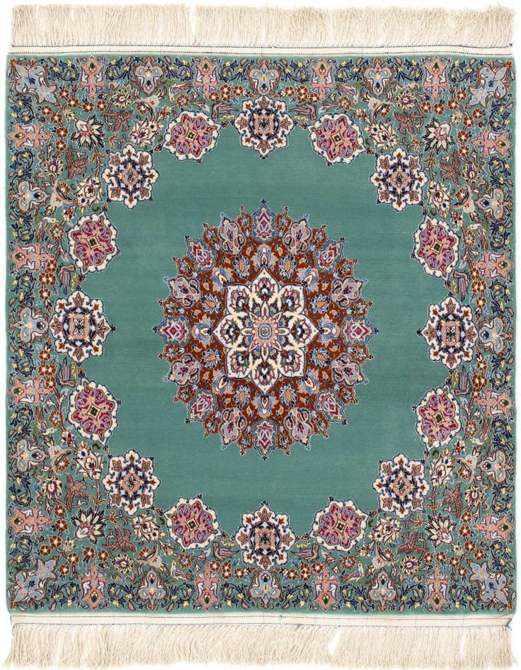 Detail image of 3' 6 x 3' 7 Isfahan Square Rug