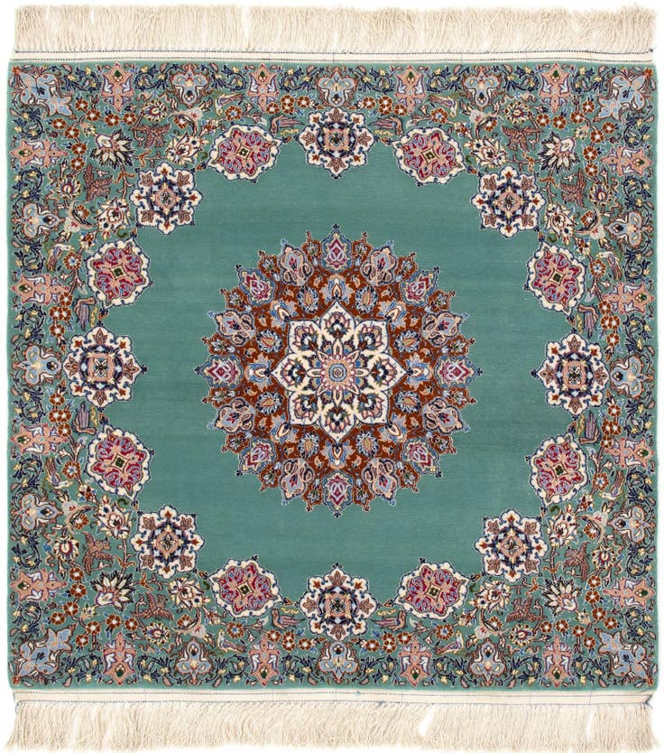 Detail image of 3' 6 x 3' 7 Isfahan Square Rug