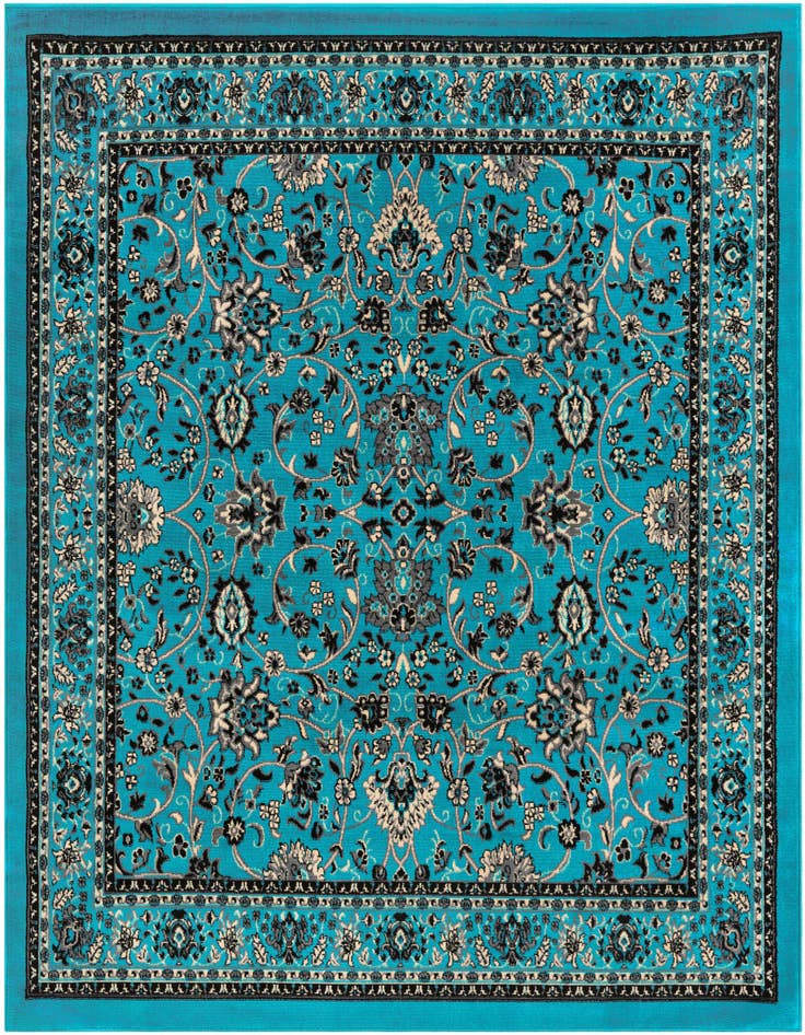Detail image of 7' 10 x 7' 10 Kashan Design Square Rug