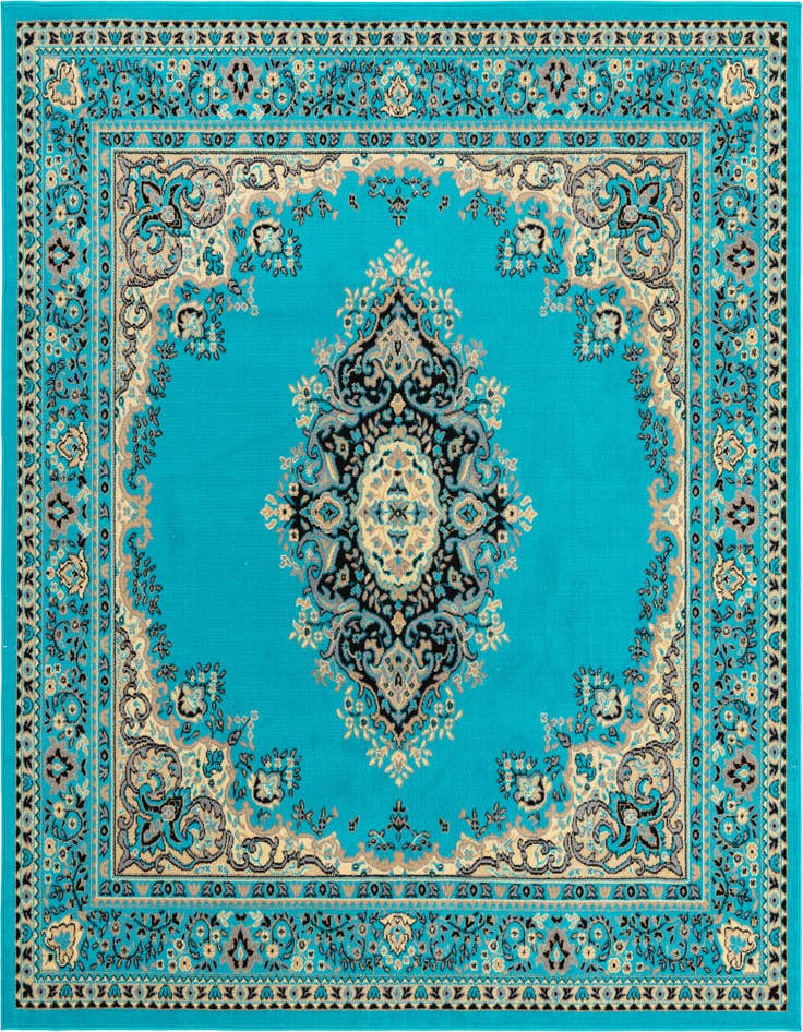 Detail image of 7' 10 x 7' 10 Mashad Design Square Rug