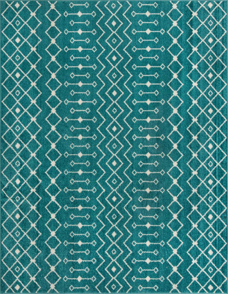 Detail image of 10' x 10' Moroccan Trellis Square Rug
