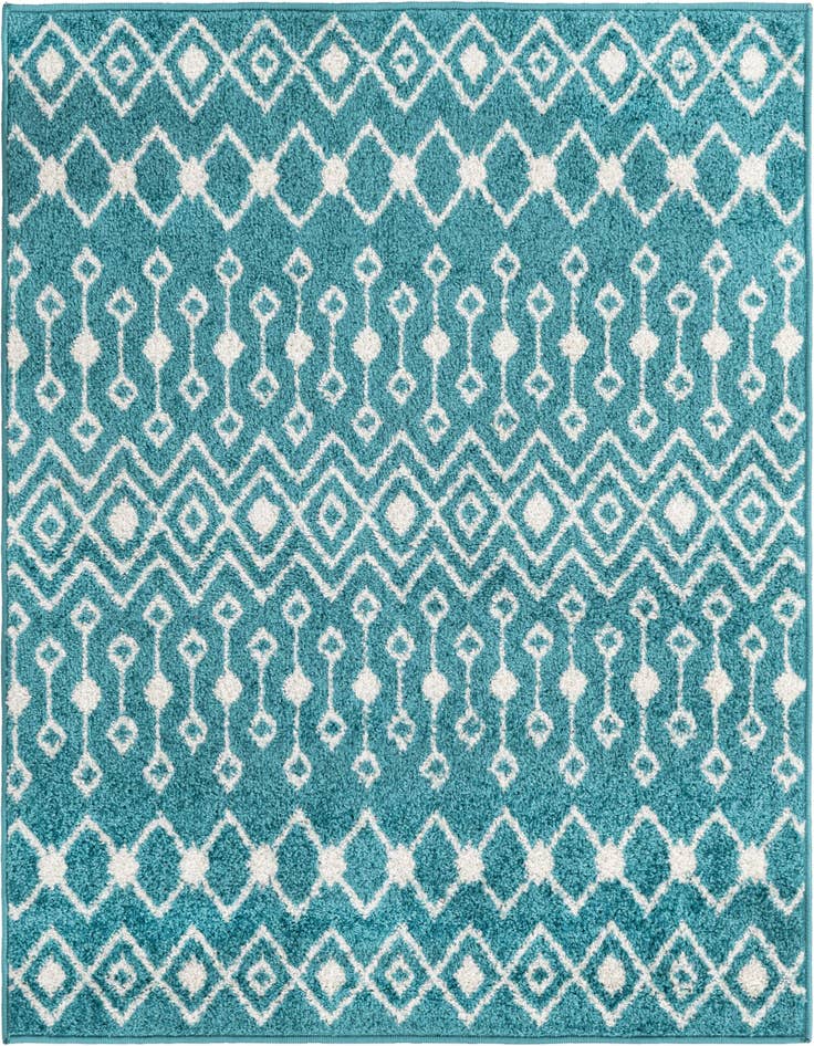 Detail image of 4' x 4' Moroccan Trellis Square Rug