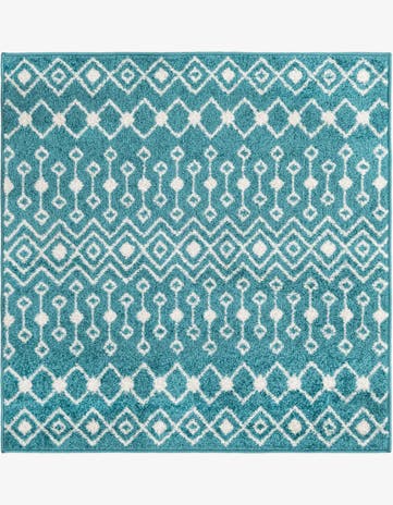 4' x 4' Moroccan Trellis Square Rug