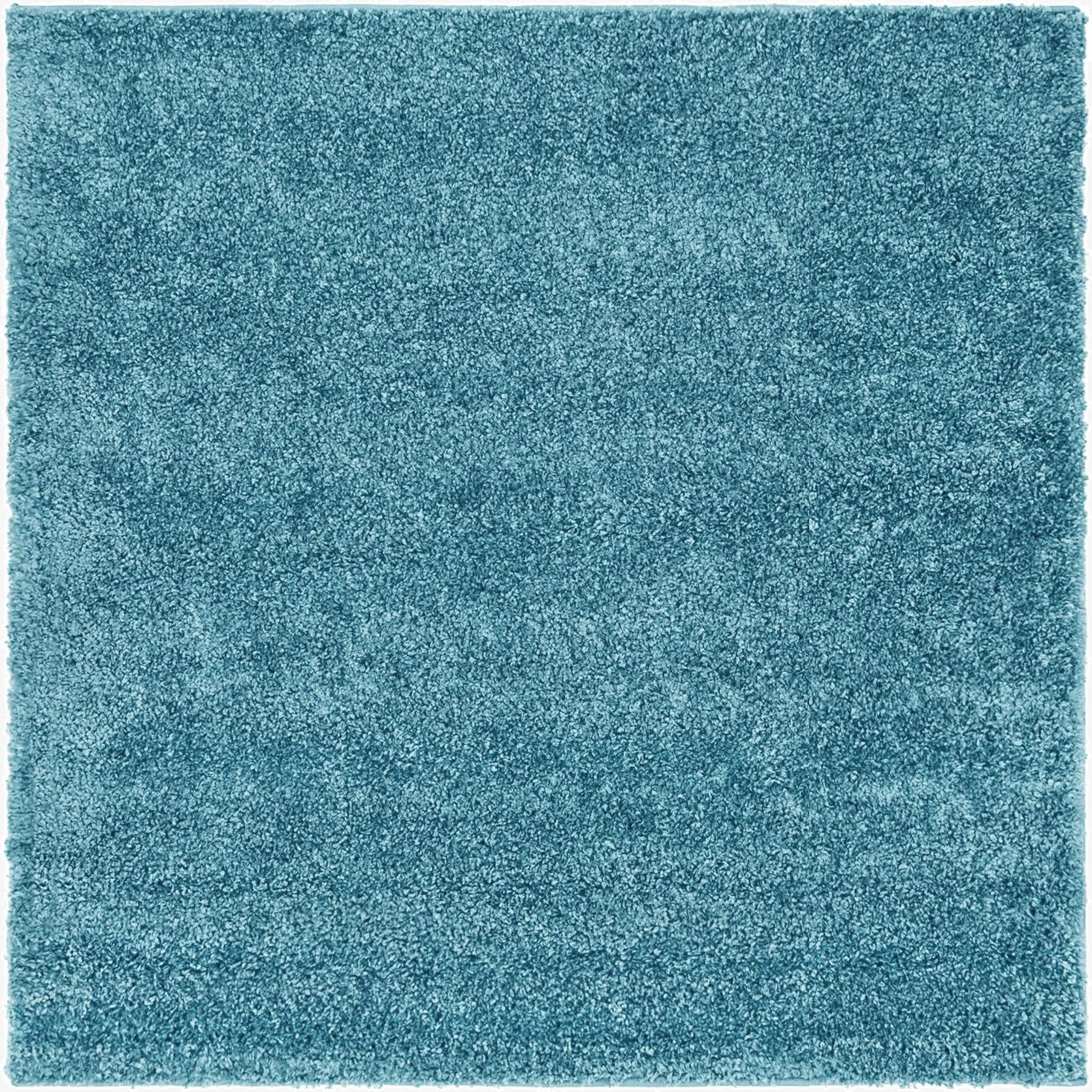 Primary image 4' x 4' Soft Solid Shag Square Rug