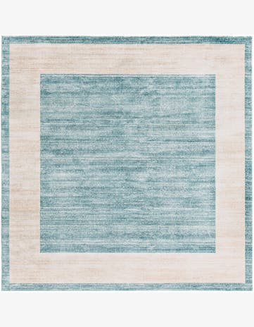 Jill Zarin Turquoise Uptown Yorkville Square Rug