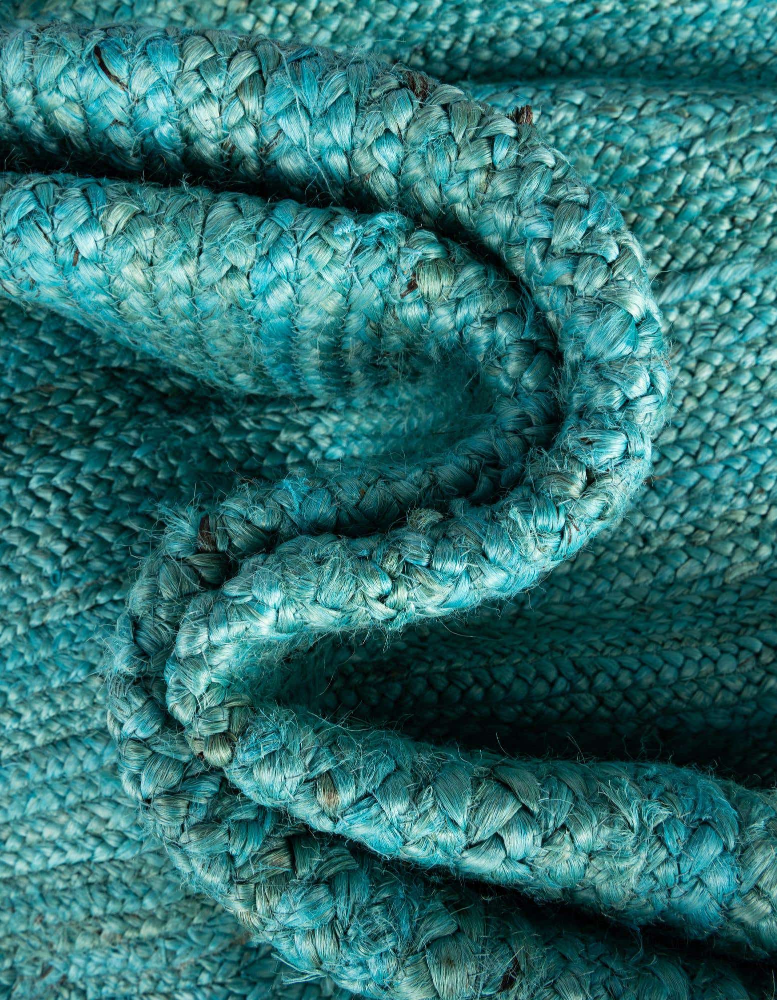 Detail image of 35cm x 185cm  Hand Braided Jute Camino de mesa Alfombra