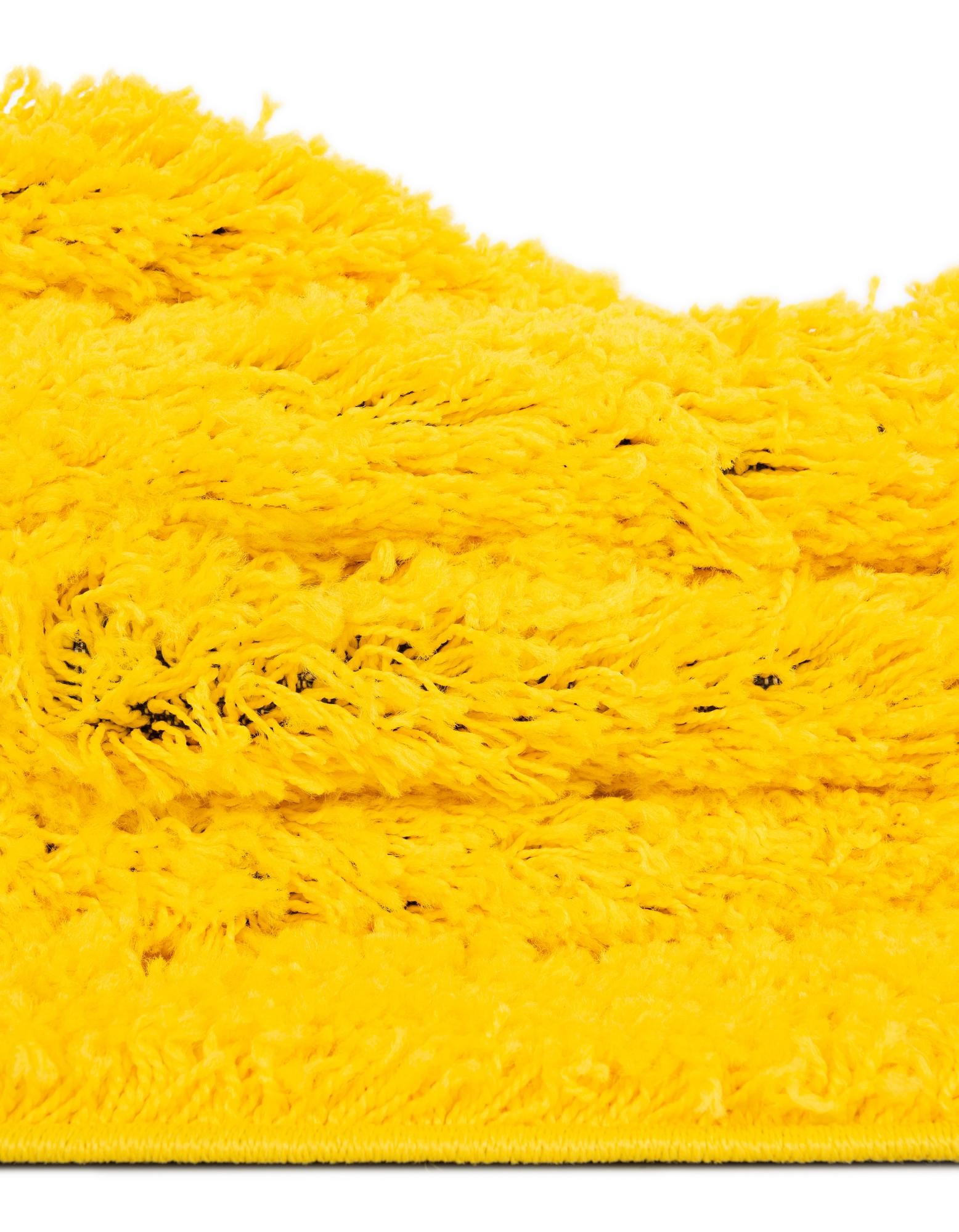 3' x 5' 3 Solid Shag Oval Rug