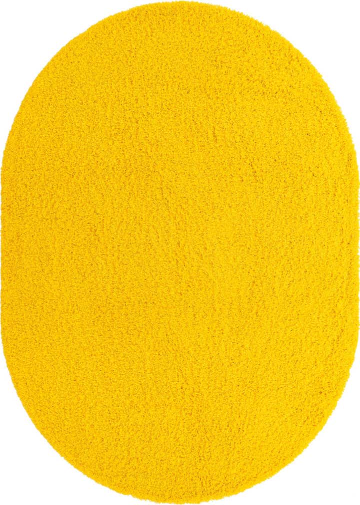 7' 10 x 10' Solid Shag Oval Rug
