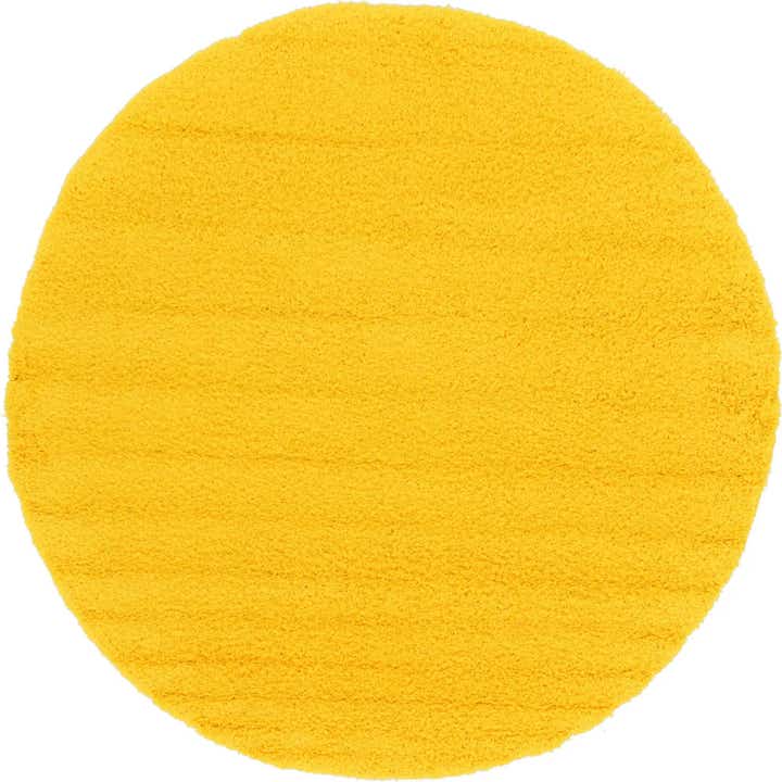 7' 10 x 7' 10 Solid Shag Round Rug