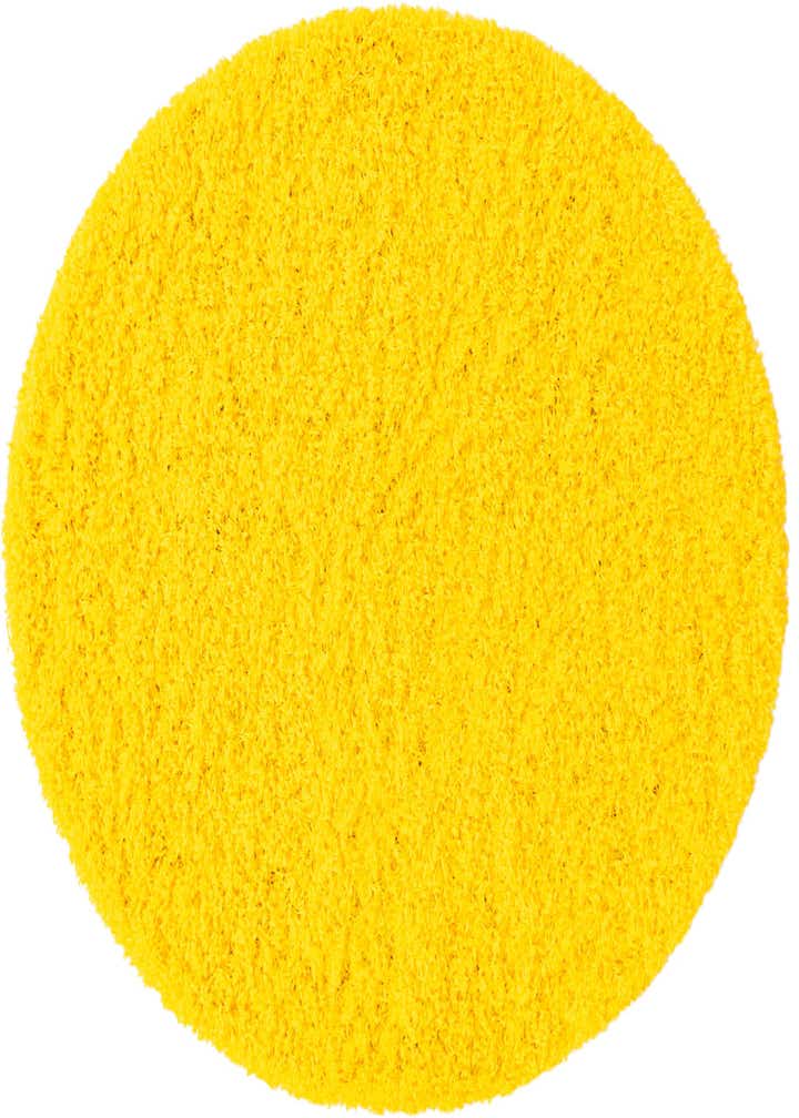 3' x 3' Solid Shag Round Rug