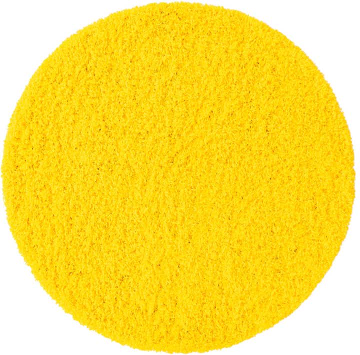 3' x 3' Solid Shag Round Rug