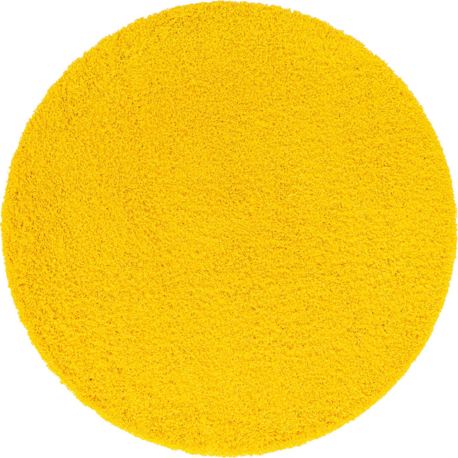 7' x 7' Solid Shag Round Rug