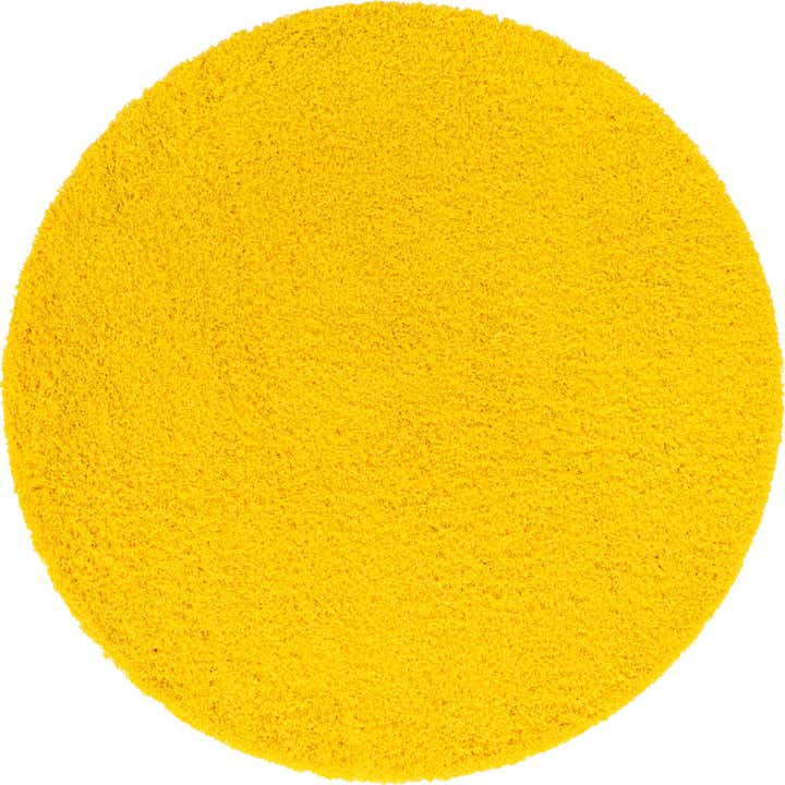 7' x 7' Solid Shag Round Rug
