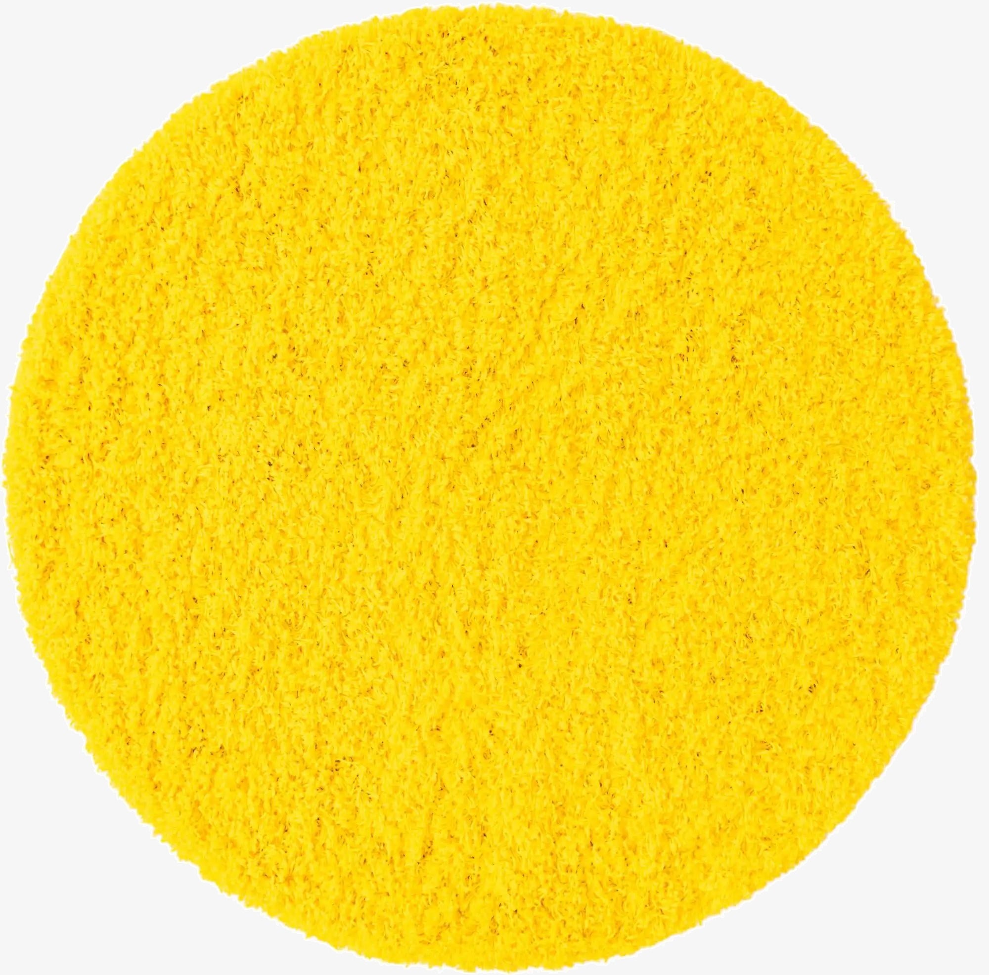 4' x 4' Solid Shag Round Rug