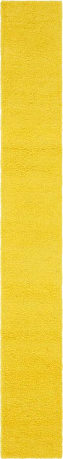 Detail image of 2' 7 x 19' 8 Solid Shag Runner Rug
