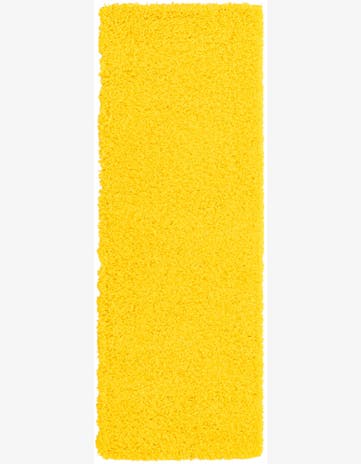 2' x 6' Solid Shag Runner Rug