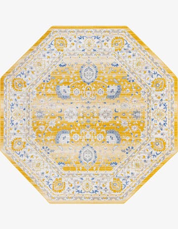 Tuscan Yellow Whitney Octagon Rug