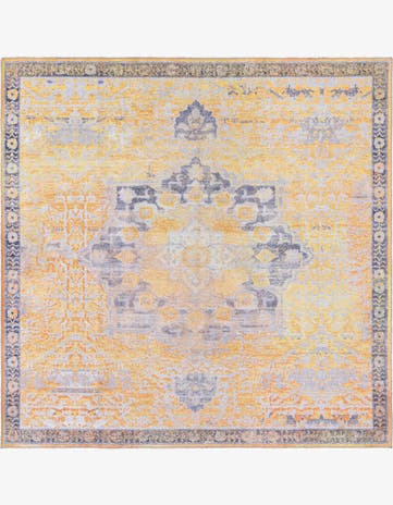 7' 3 x 7' 3 Washable Renaissance Square Rug