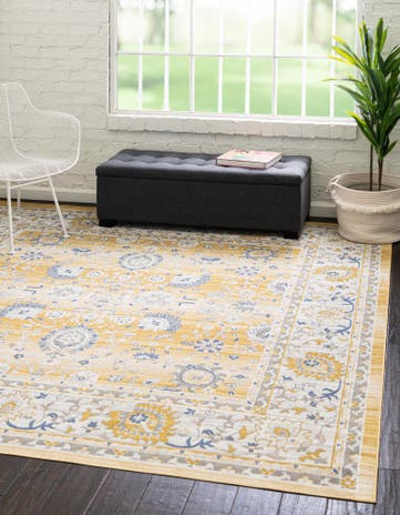 Tuscan Yellow Whitney Square Rug