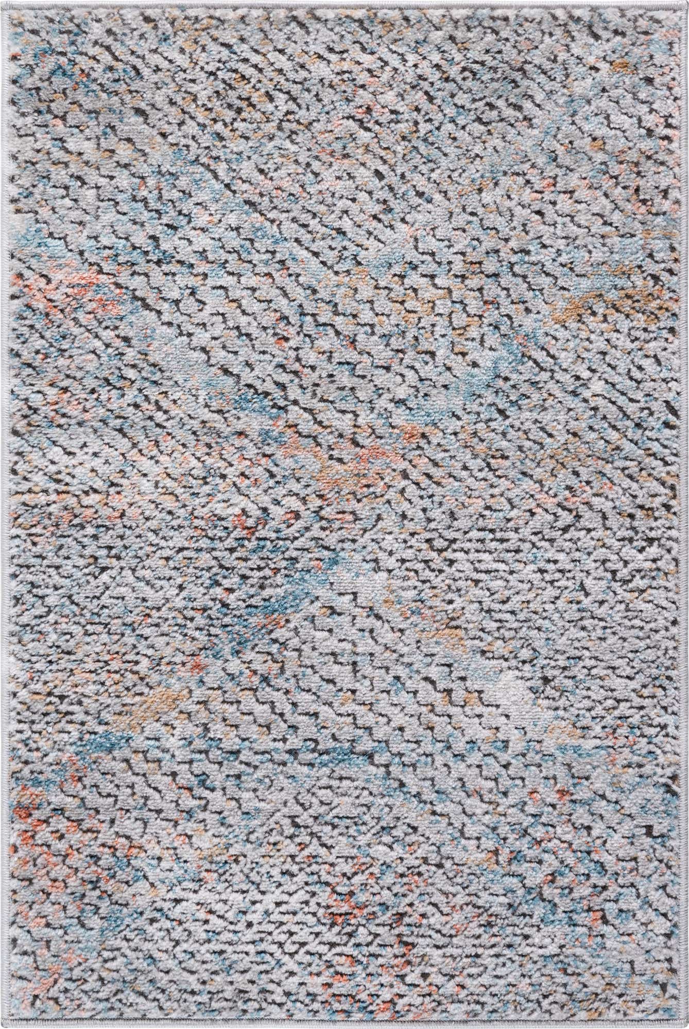 2' 2 x 3' Twining · Abstract rug, multi
