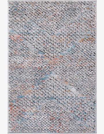 2' 2 x 3' Twining · Abstract rug, multi