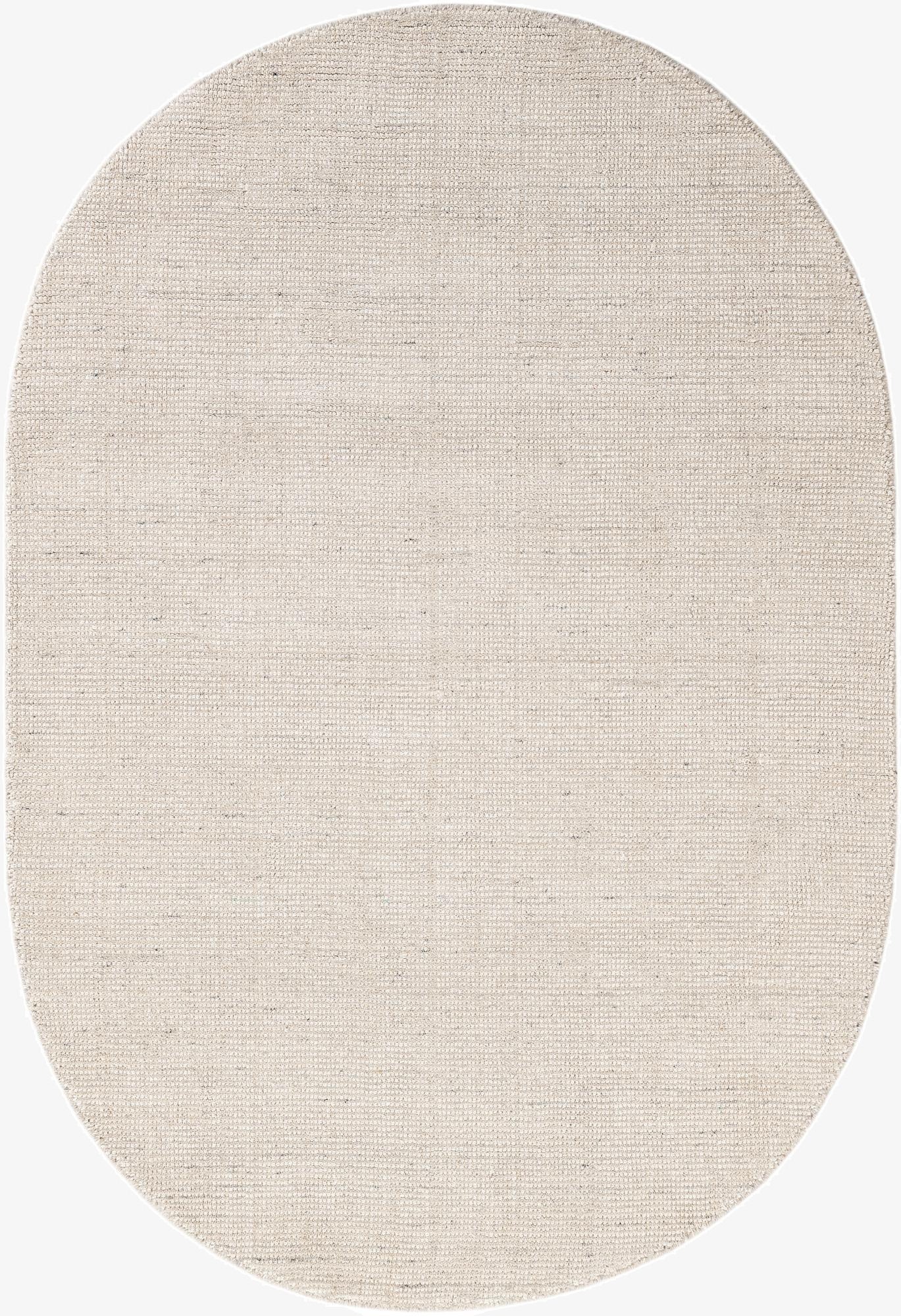 4' 1 x 6' 1  Hand Woven Jill Zarin English Manor Wool Oval Rug