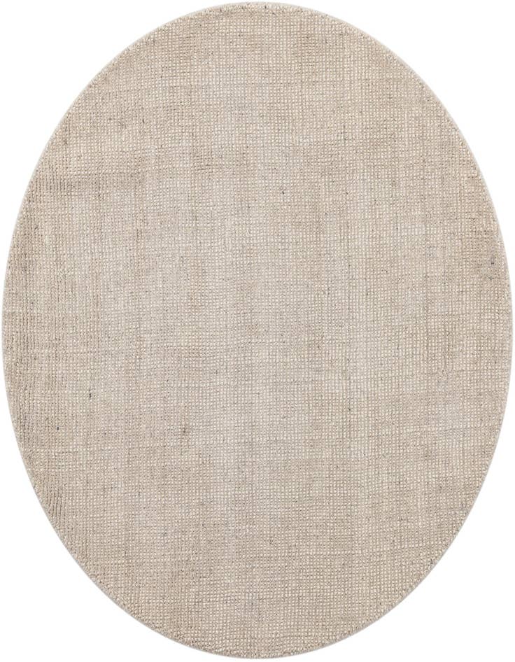 Detail image of 4' 1 x 4' 1 Hand Woven Jill Zarin English Manor Farmhouse Wool Round Rug