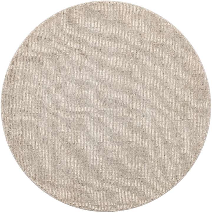 4' 1 x 4' 1 Hand Woven Jill Zarin English Manor Farmhouse Wool Round Rug