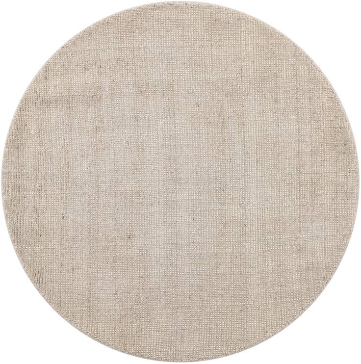 Detail image of 4' 1 x 4' 1 Hand Woven Jill Zarin English Manor Farmhouse Wool Round Rug