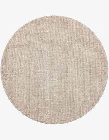 Vanilla Bean Hand Woven Jill Zarin English Manor Farmhouse Wool Round Rug