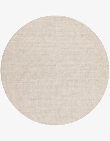Vanilla Bean Hand Woven Jill Zarin English Manor Wool Round Rug