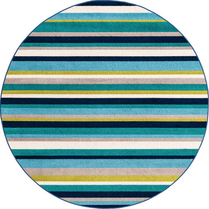 5' 3 x 5' 3 Vernal · Striped rug