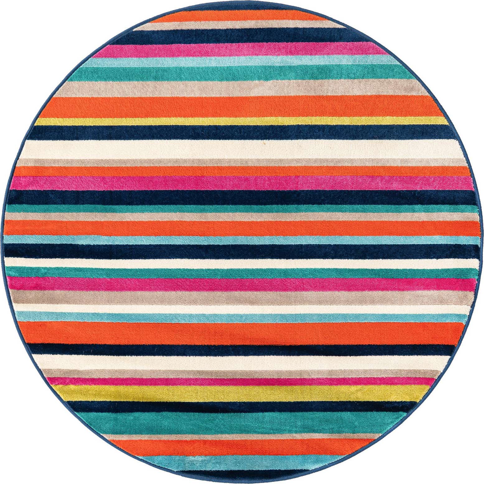 5' 3 x 5' 3 Vernal · Striped rug, multi