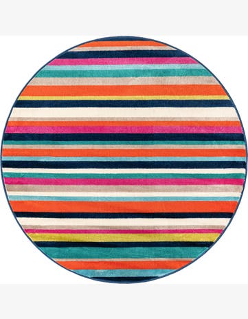 5' 3 x 5' 3 Vernal · Striped rug, multi