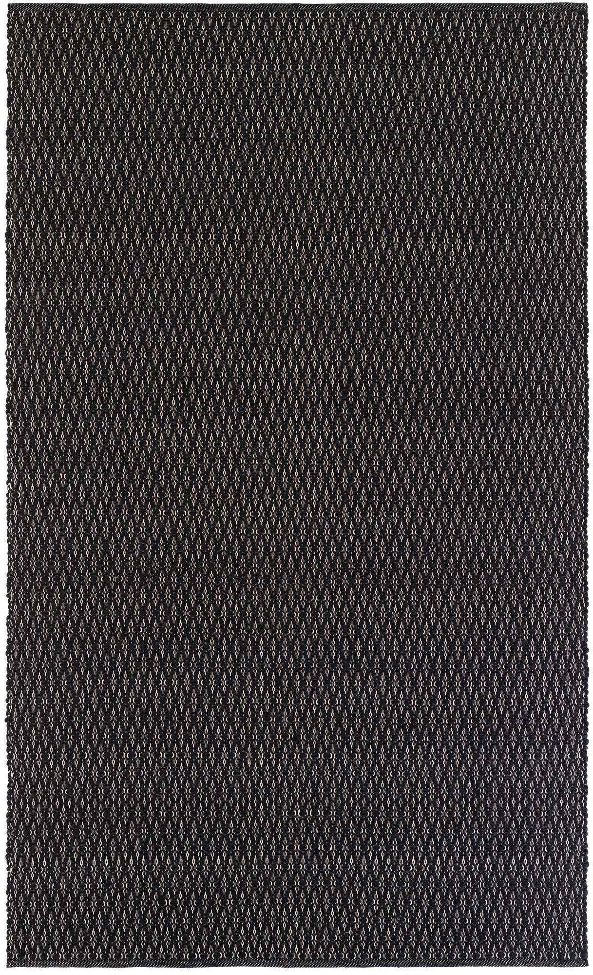 5' 1 x 8' Vetch · Lattice Wool Rug, black