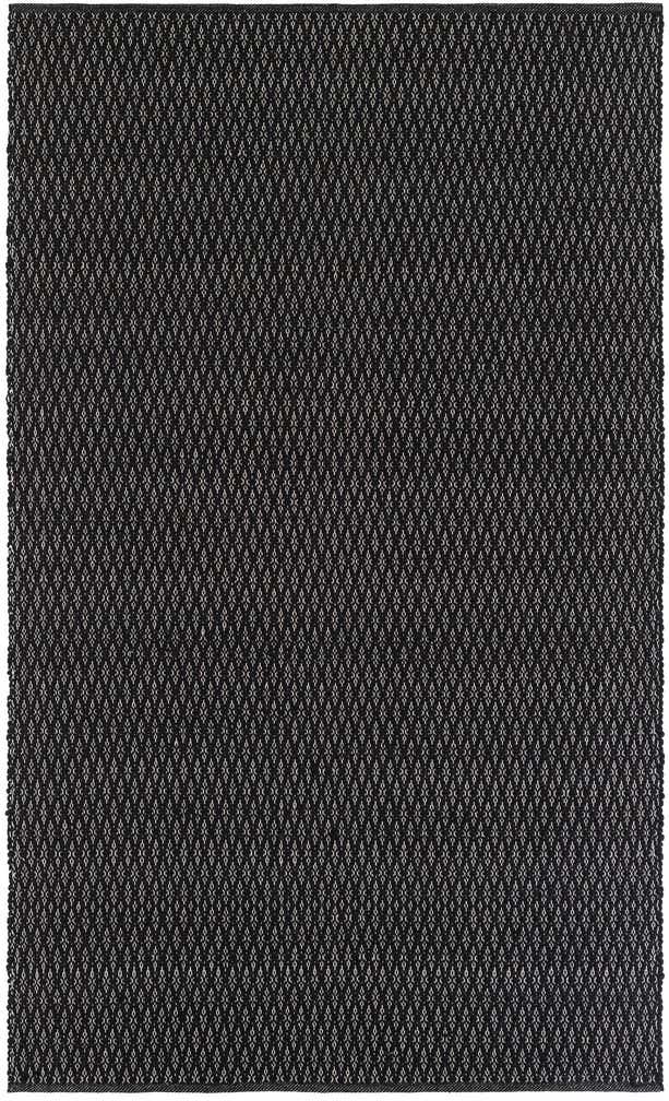 5' 1 x 8' Vetch · Lattice Wool Rug, black