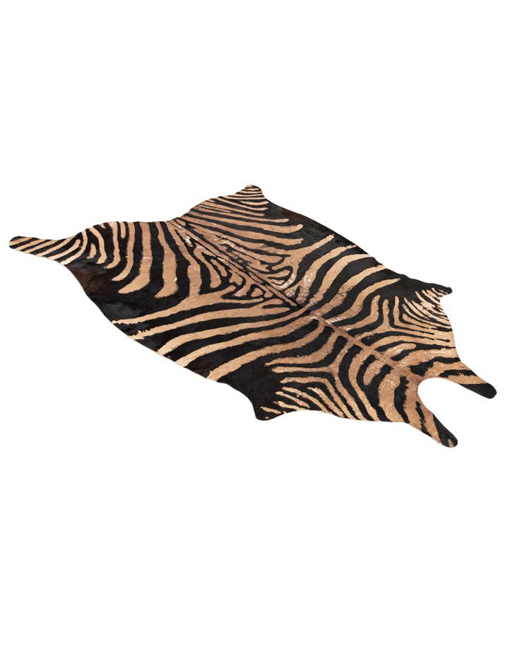 Detail image of 6' x 7' Cowhide Leather Freeform Rug