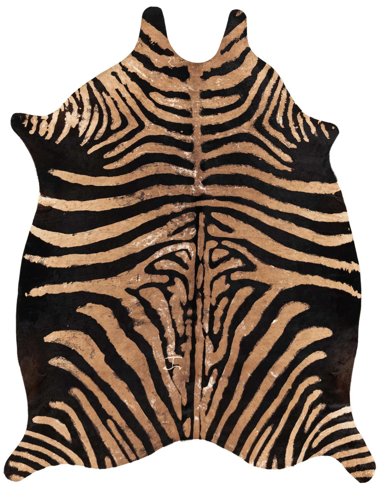 Primary image  6' x 7' Cowhide Leather Freeform Rug