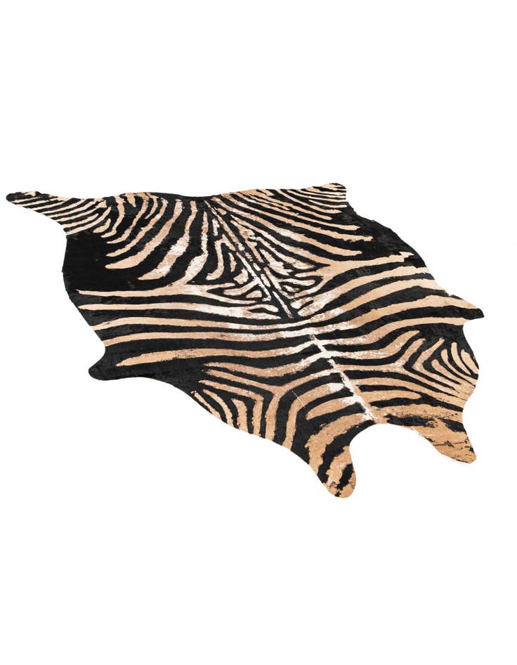 Detail image of 6' 5 x 7' Cowhide Leather Freeform Rug