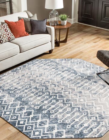 7' x 7' Bohemian Trellis Octagon Rug