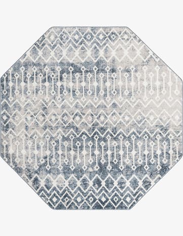 7' x 7' Bohemian Trellis Octagon Rug