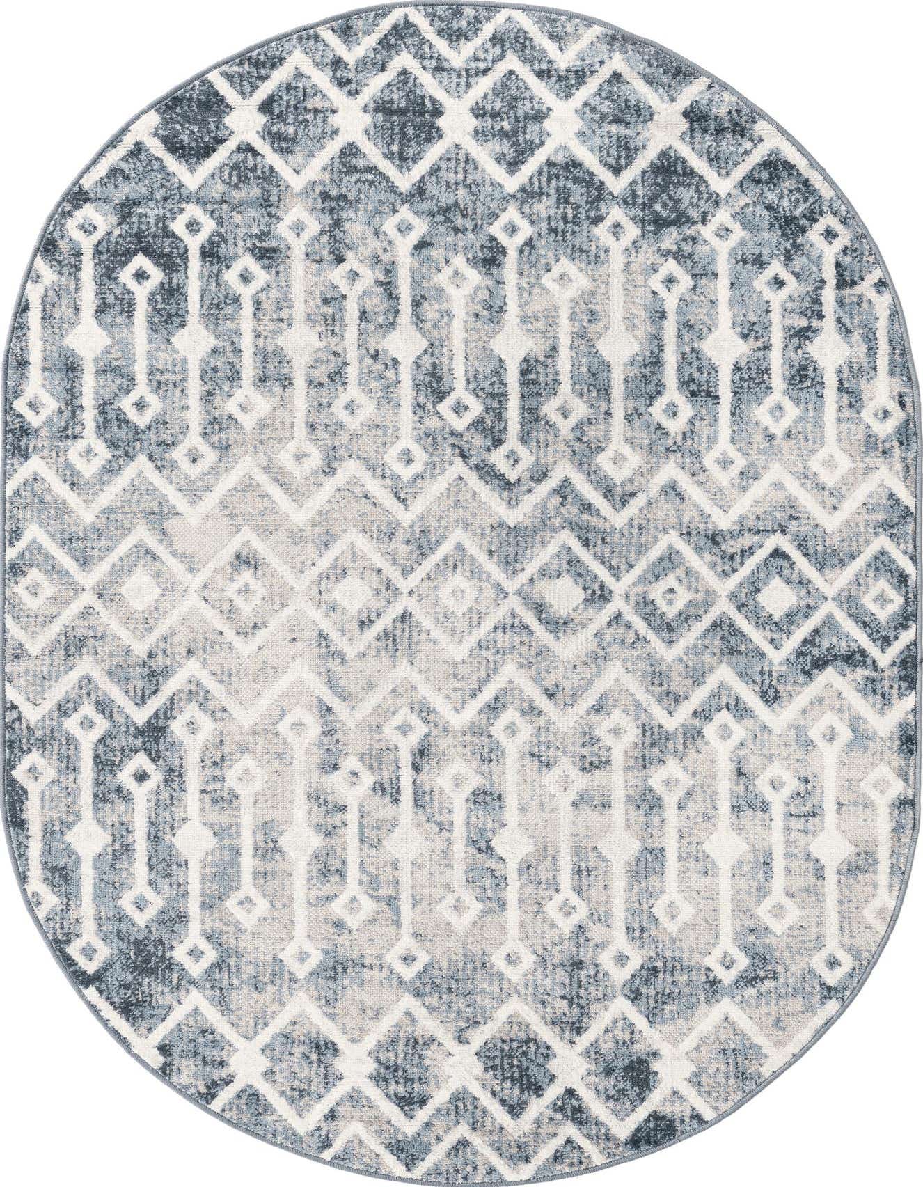Primary image 4' x 6' Bohemian Trellis Oval Rug