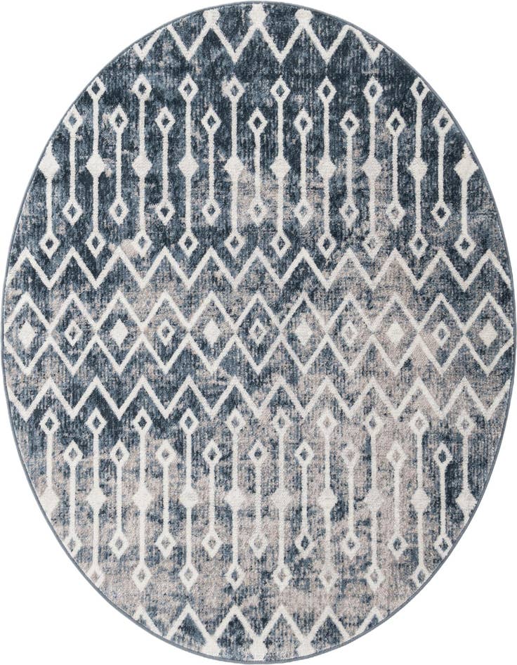 Detail image of 3' x 3' Bohemian Trellis Round Rug